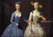 Enoch Seeman Lady Sophia and Lady Charlotte Fermor oil painting reproduction